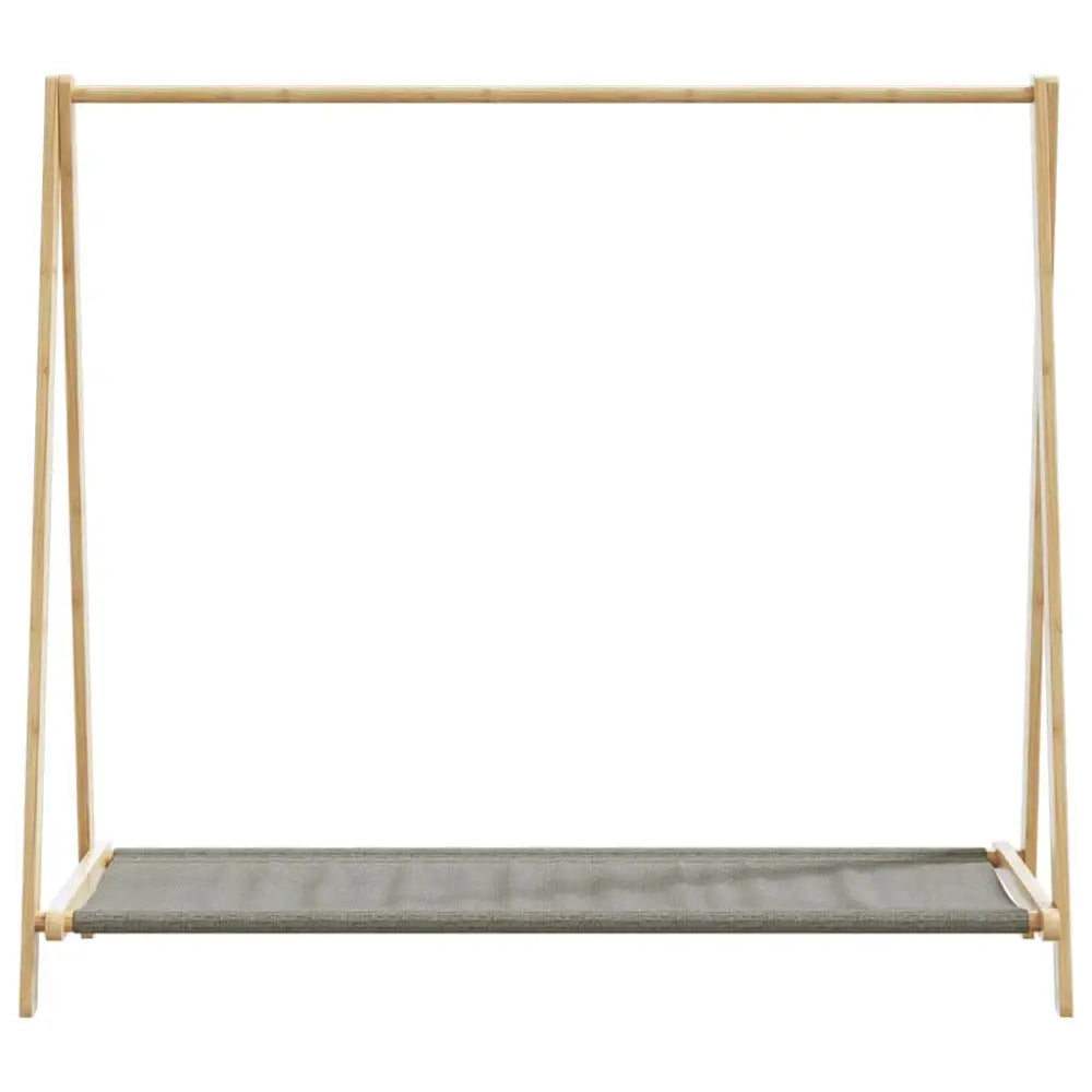 Kledingrek met schappen 106x34x102 cm bamboe - Kledingrekken & kastinrichting