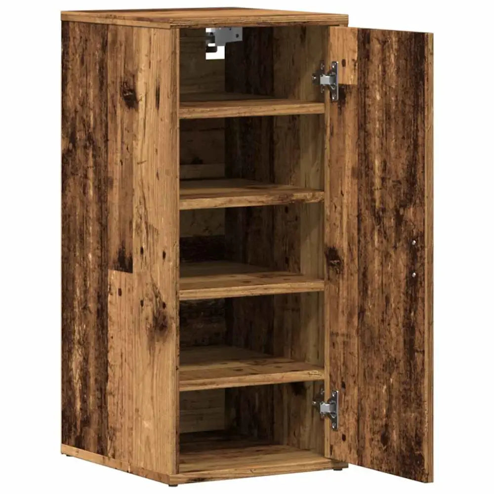 Mooie Schoenenkasten van Bewerkt Hout - Schoenenrekken