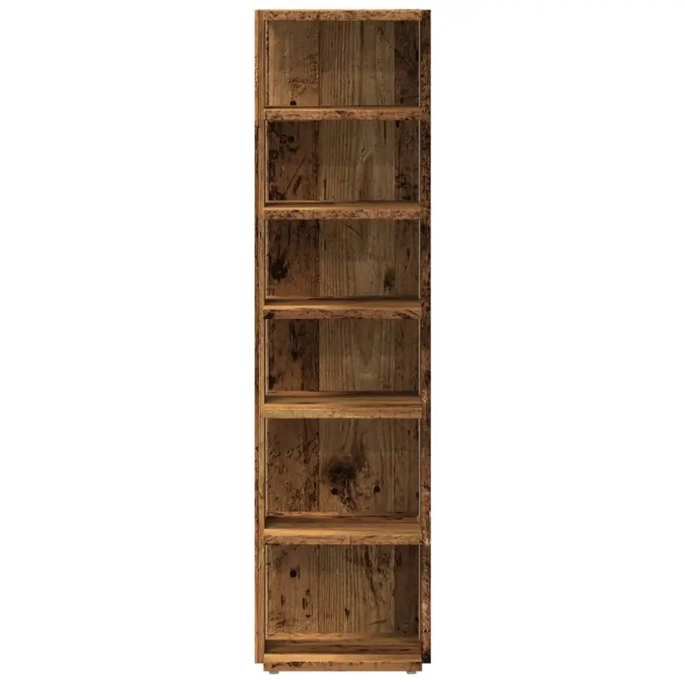 Schoenenkast 28x27x102 cm bewerkt hout oud houtkleurig - Schoenenrekken