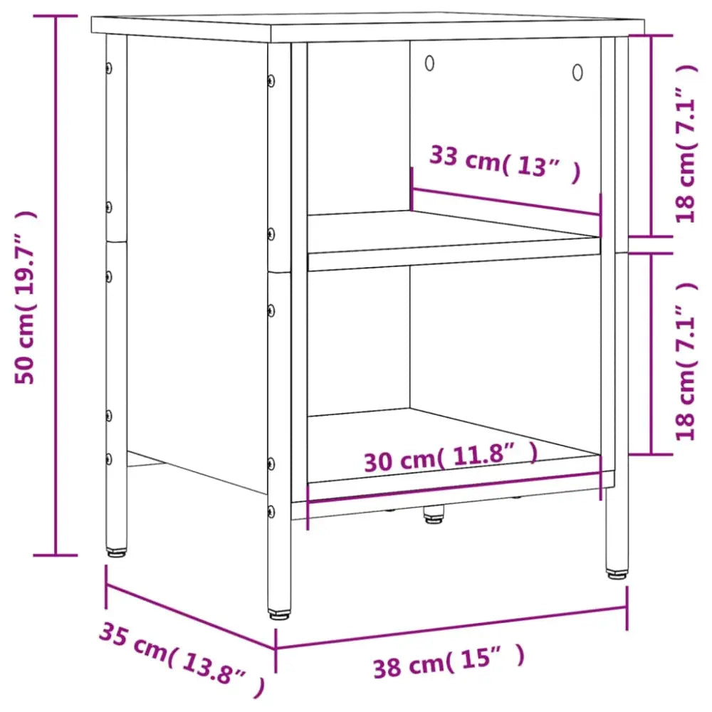 Schoenenkast 38x35x50 cm bewerkt hout sonoma eikenkleurig - Schoenenrekken