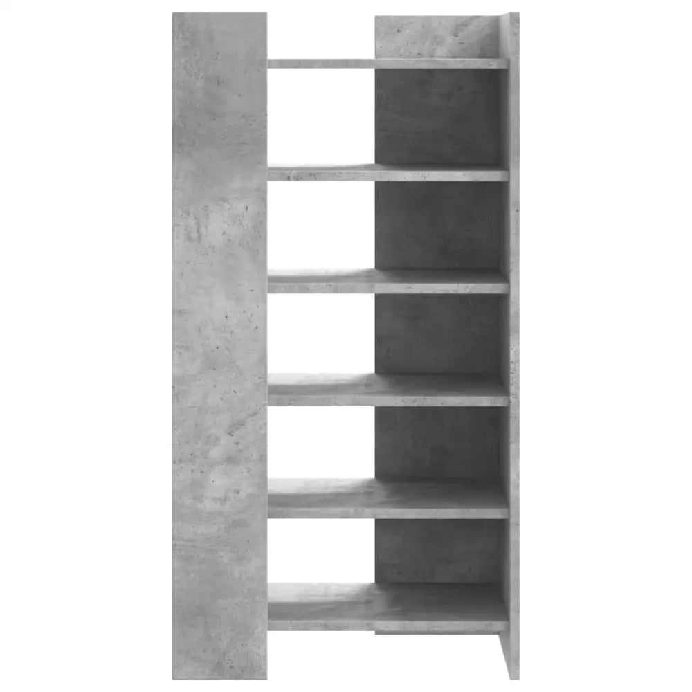 Schoenenkast 52x37,5x100 cm bewerkt hout betongrijs - Schoenenrekken