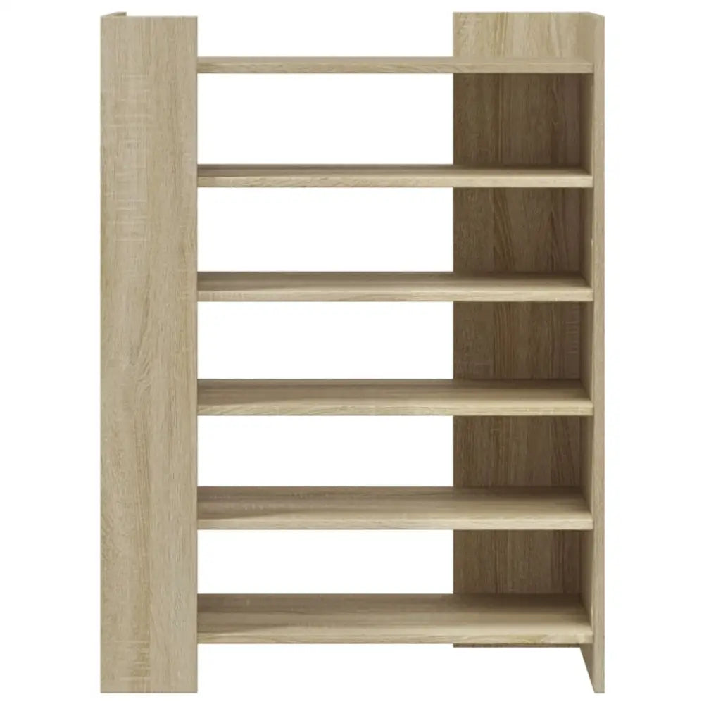 Schoenenkast 74,5x37,5x100 cm bewerkt hout sonoma eikenkleurig - Schoenenrekken