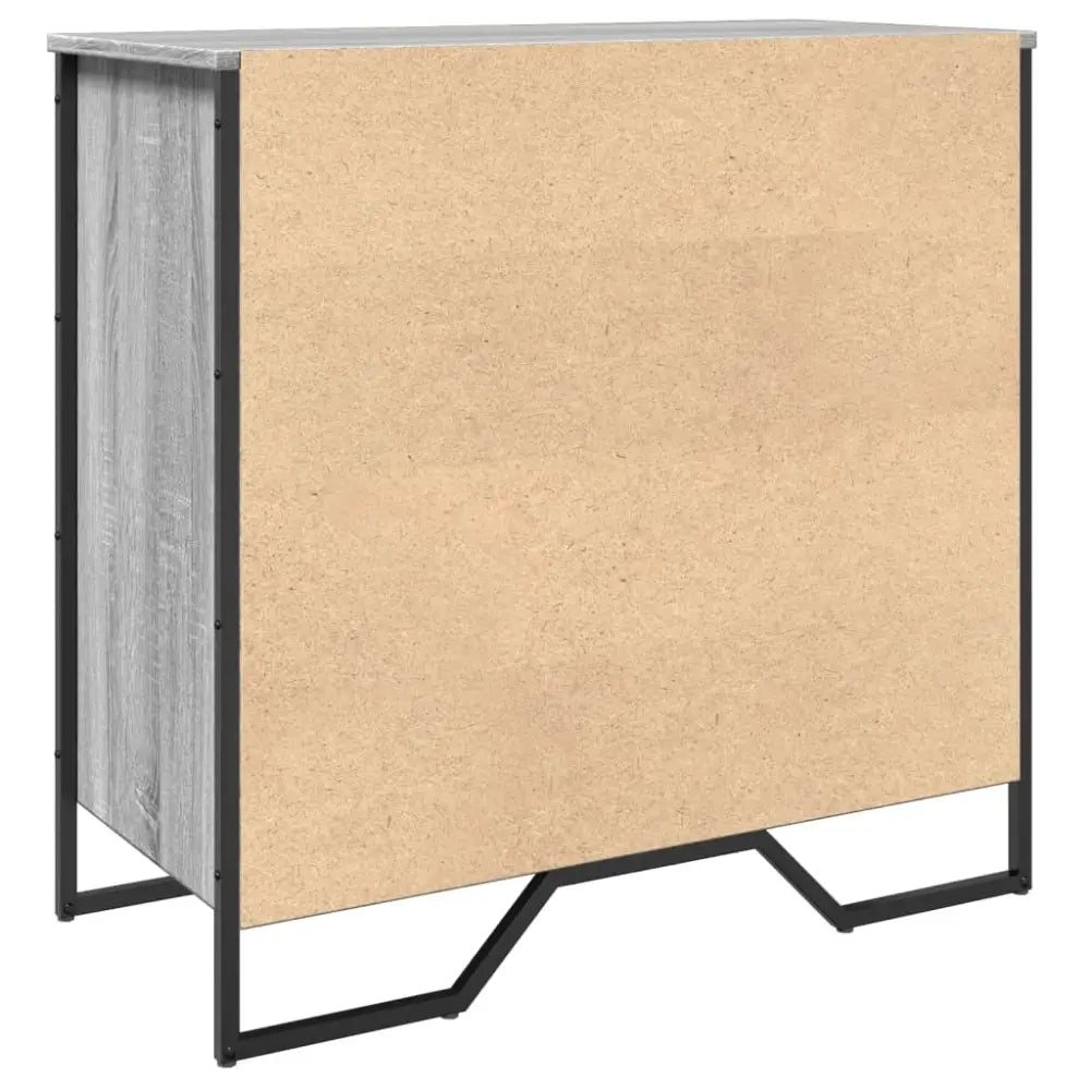 Schoenenkast 80x38x78 cm bewerkt hout grijs sonoma eikenkleurig - Schoenenrekken