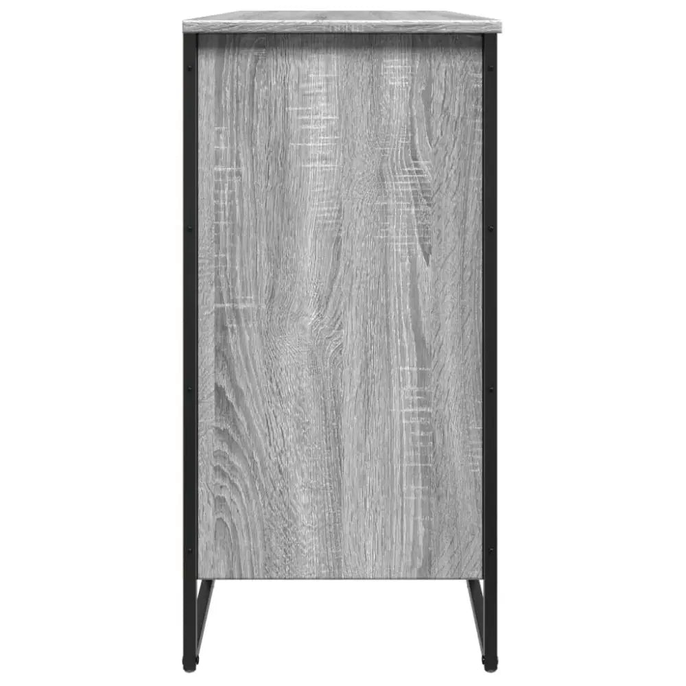 Schoenenkast 80x38x78 cm bewerkt hout grijs sonoma eikenkleurig - Schoenenrekken
