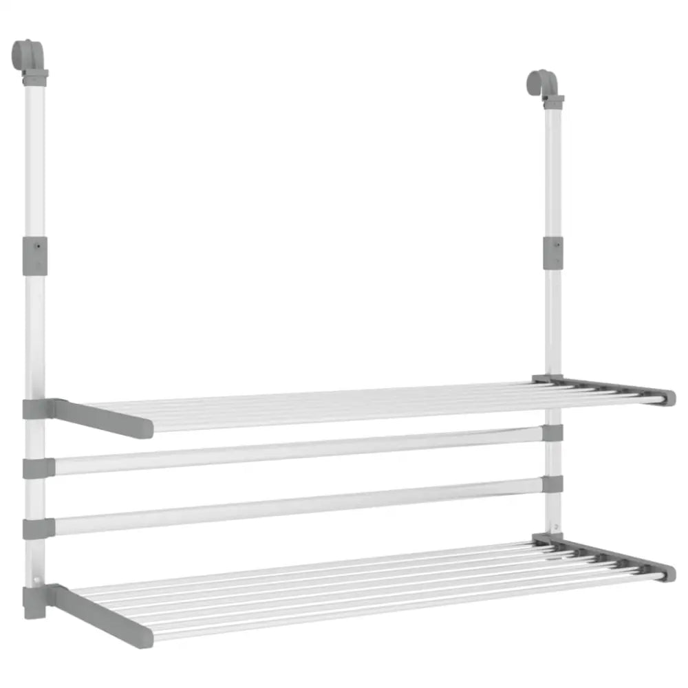 Droogrek voor balkon 89x25x(60-95) cm aluminium - Droogrekken
