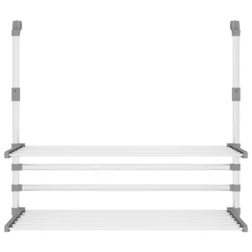 Droogrek voor balkon 89x25x(60-95) cm aluminium