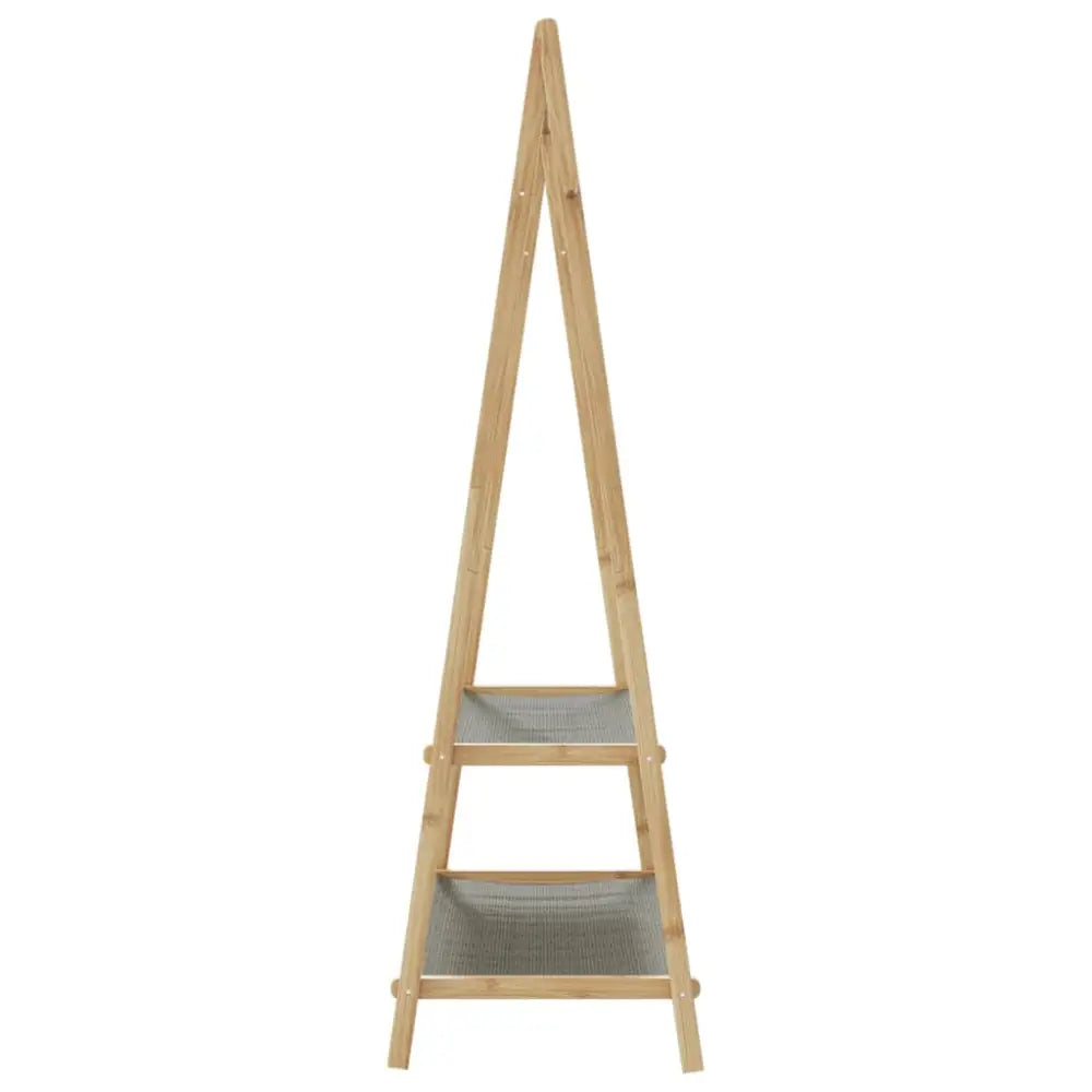 Kledingrek met schappen 96x45,5x150,5 cm bamboe - Kledingrekken & kastinrichting