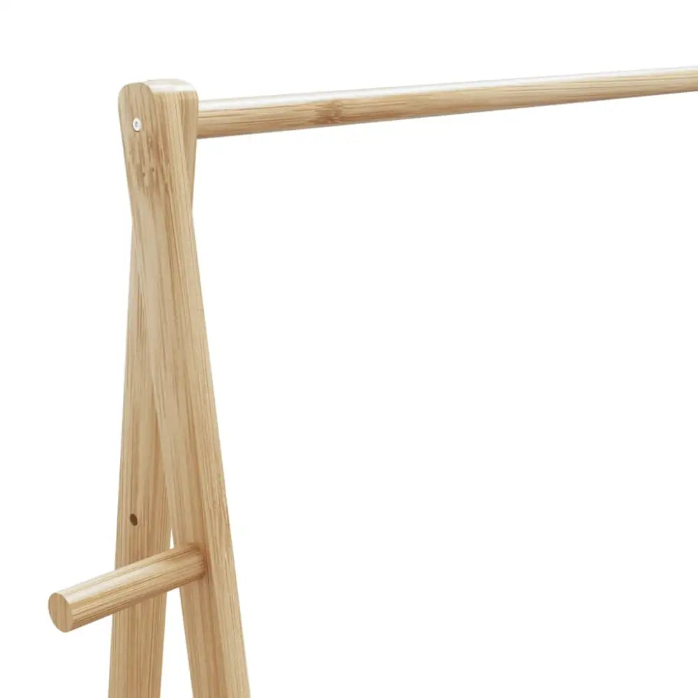 Kledingrek met schappen 96x45,5x150,5 cm bamboe - Kledingrekken & kastinrichting