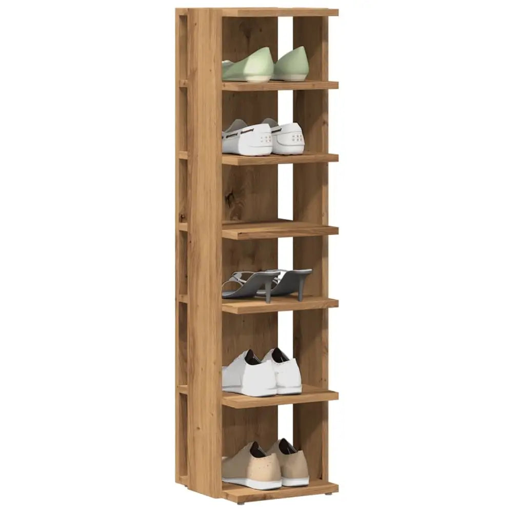 Mooi bewerkt hout voor rondslingerende schoenen - Schoenenrekken