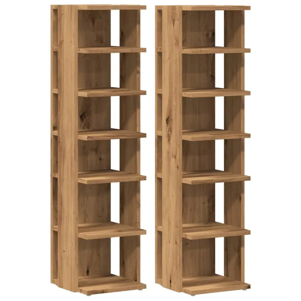 Mooi bewerkt hout voor rondslingerende schoenen - Schoenenrekken