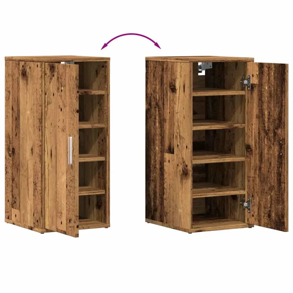 Mooie Schoenenkasten van Bewerkt Hout - Schoenenrekken