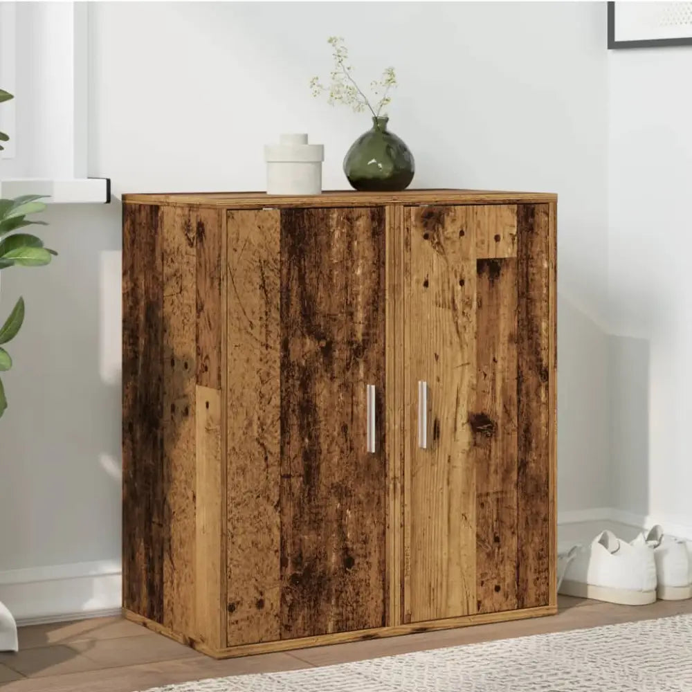 Mooie Schoenenkasten van Bewerkt Hout - Schoenenrekken