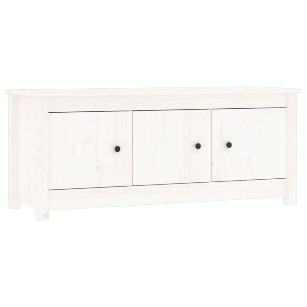 Schoenenkast 110x38x45,5 cm massief grenenhout wit - Schoenenrekken