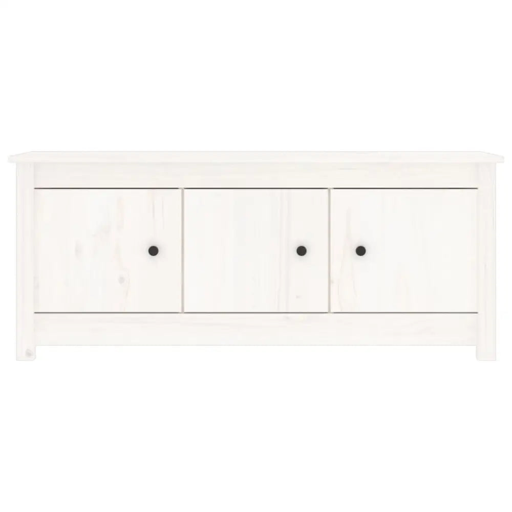 Schoenenkast 110x38x45,5 cm massief grenenhout wit - Schoenenrekken