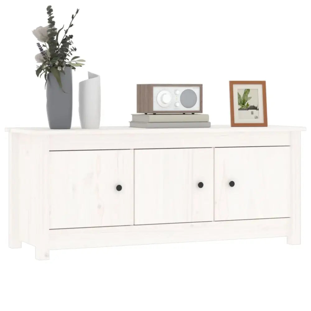 Schoenenkast 110x38x45,5 cm massief grenenhout wit - Schoenenrekken