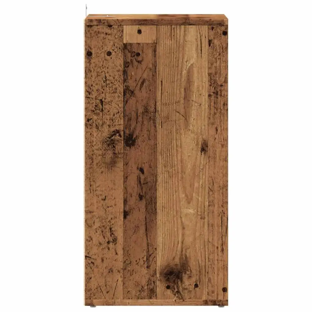 Schoenenkast 32x35x70 cm bewerkt hout oud houtkleurig - Schoenenrekken