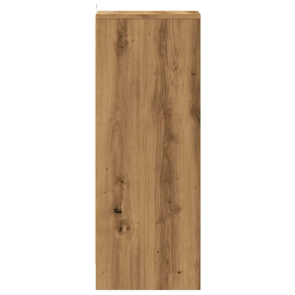 Schoenenkast 32x35x92 cm bewerkt hout artisanaal eikenkleur - Schoenenrekken