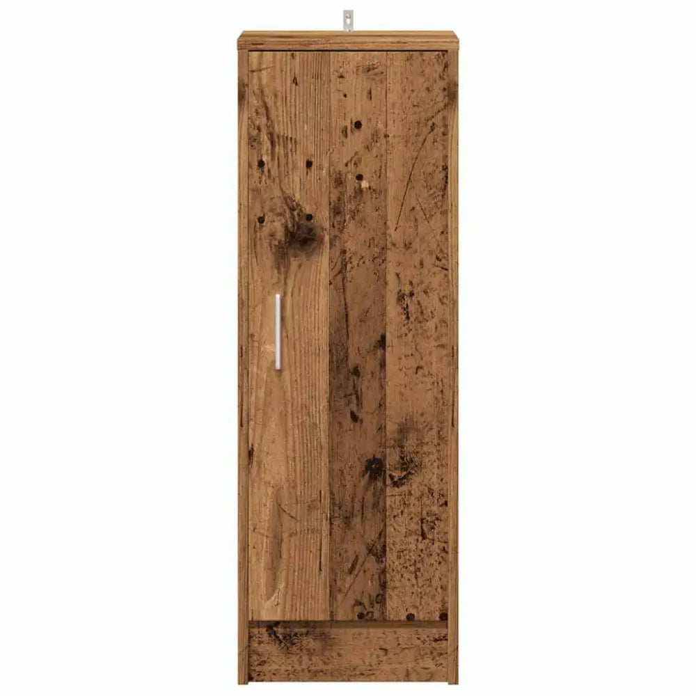 Schoenenkast 32x35x92 cm bewerkt hout oud houtkleurig - Schoenenrekken