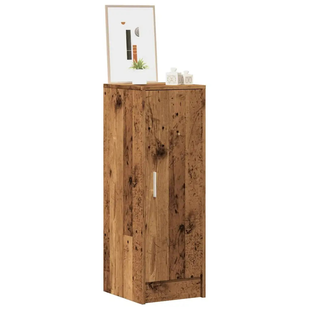 Schoenenkast 32x35x92 cm bewerkt hout oud houtkleurig - Schoenenrekken