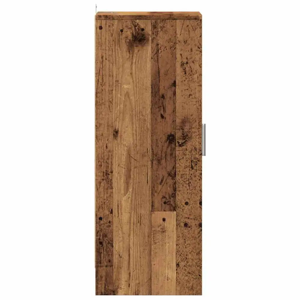 Schoenenkast 32x35x92 cm bewerkt hout oud houtkleurig - Schoenenrekken