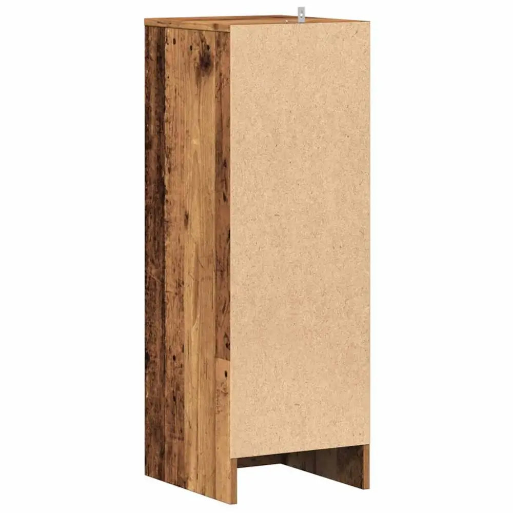 Schoenenkast 32x35x92 cm bewerkt hout oud houtkleurig - Schoenenrekken