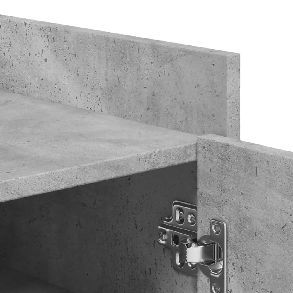 Schoenenkast 52x37,5x100 cm bewerkt hout betongrijs - Schoenenrekken