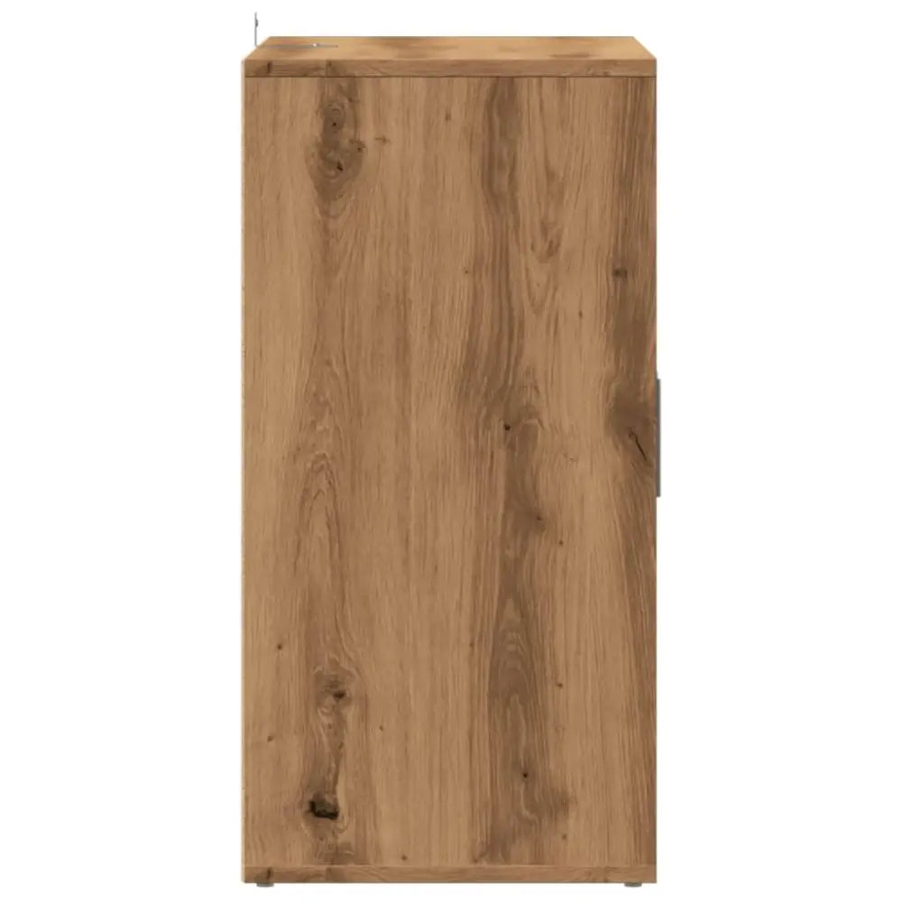 Schoenenkast 60x35x70 cm bewerkt hout artisanaal eikenkleur - Schoenenrekken