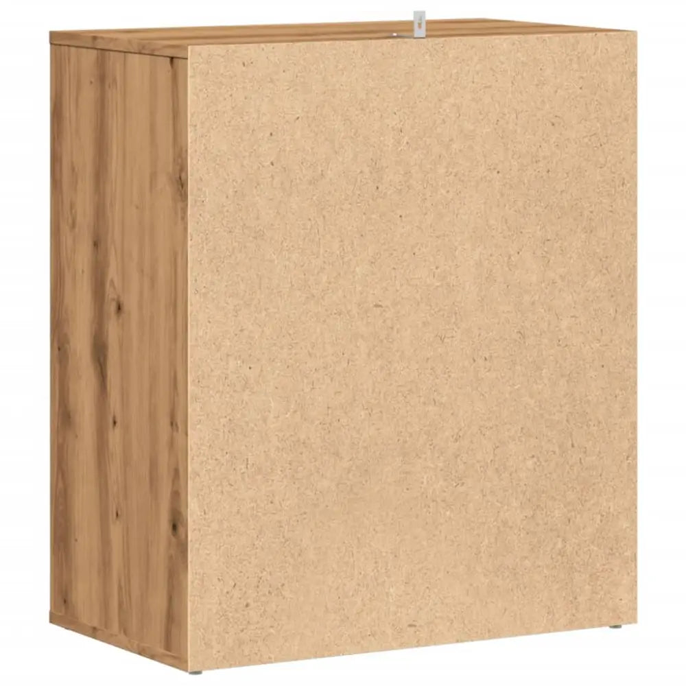 Schoenenkast 60x35x70 cm bewerkt hout artisanaal eikenkleur - Schoenenrekken