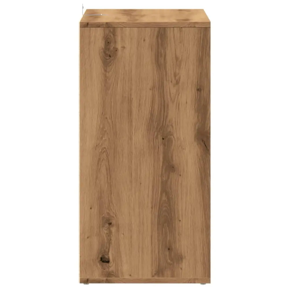 Schoenenkast 60x35x70 cm bewerkt hout artisanaal eikenkleur - Schoenenrekken