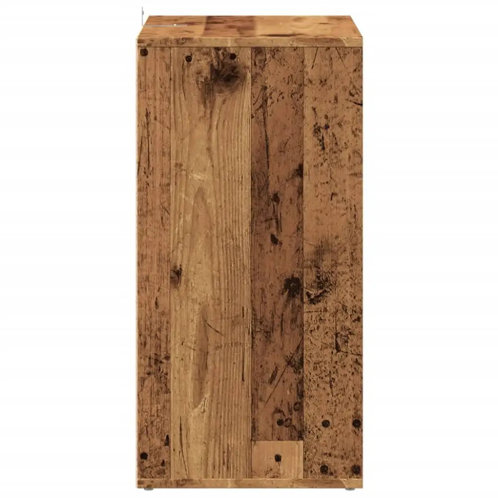 Schoenenkast 60x35x70 cm bewerkt hout oud houtkleurig - Schoenenrekken