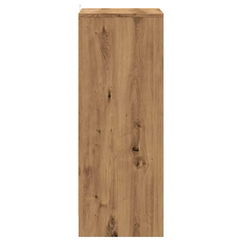 Schoenenkast 60x35x92 cm bewerkt hout artisanaal eikenkleur - Schoenenrekken
