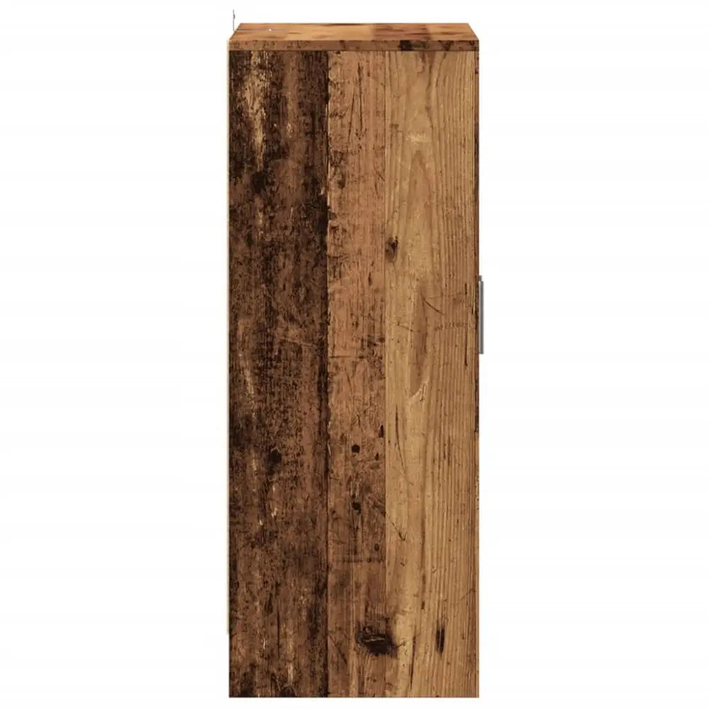 Schoenenkast 60x35x92 cm bewerkt hout oud houtkleurig - Schoenenrekken
