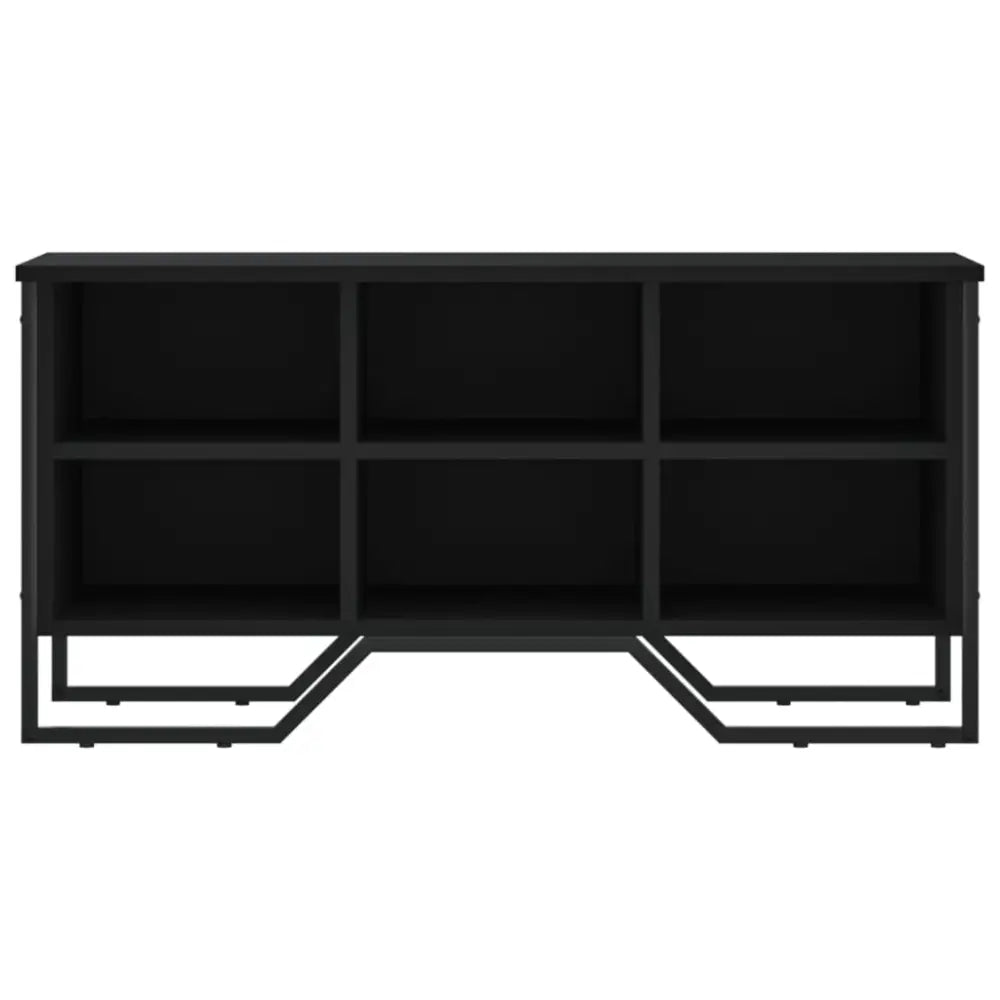 Schoenenkast 90x38x45,5 cm bewerkt hout zwart - Schoenenrekken