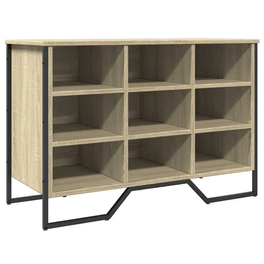 Schoenenkast 90x38x61,5 cm bewerkt hout sonoma eikenkleurig - Schoenenrekken