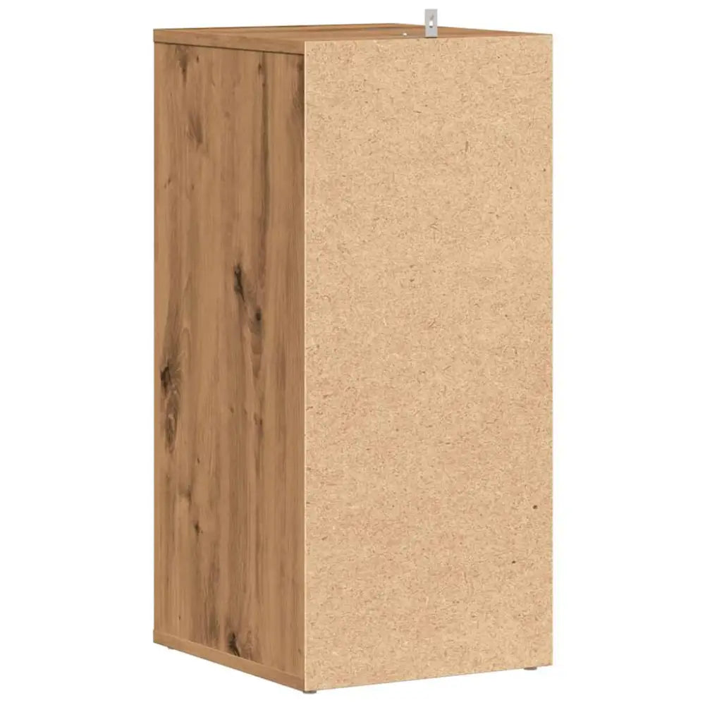 Schoenenkasten 2 st 32x35x70 cm bewerkt hout artisanaal eiken - Schoenenrekken